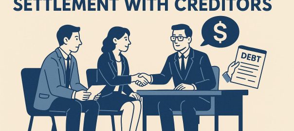 How to negotiate a settlement with creditors.