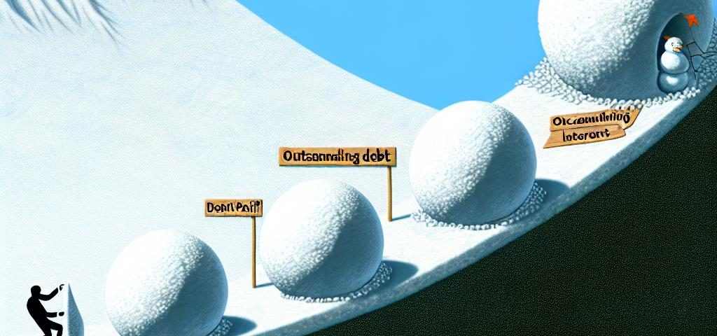 How to pay off debt using the snowball method.