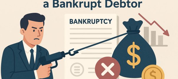 How to recover debt from a bankrupt debtor.