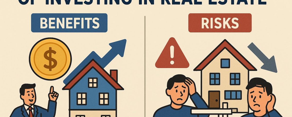 The benefits and risks of investing in real estate.