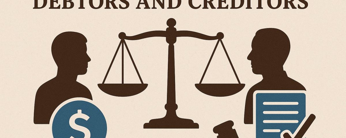 The legal rights of debtors and creditors.