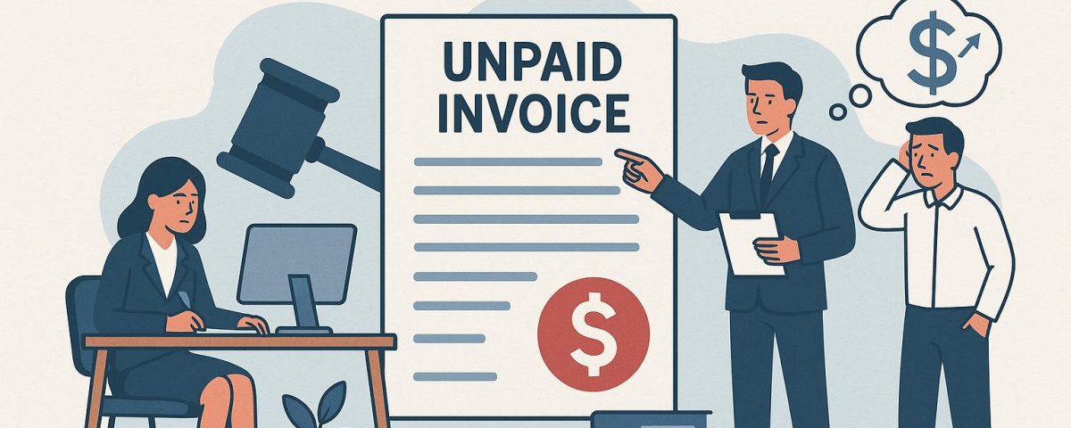 The process of recovering unpaid invoices.