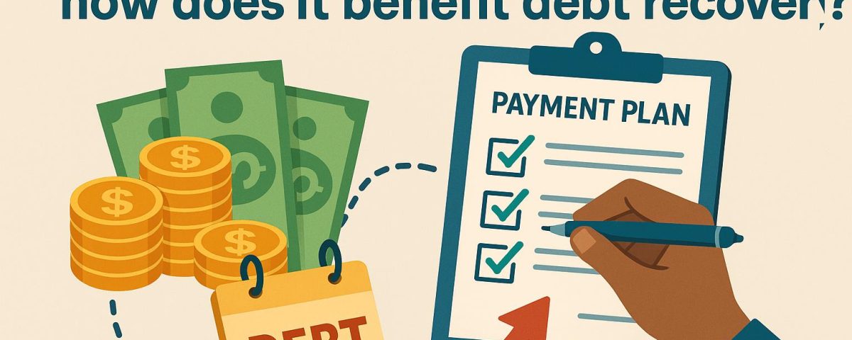 What is a payment plan, and how does it benefit debt recovery?